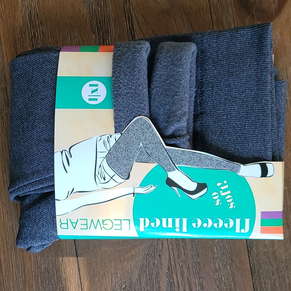Women's Gray Fleece Lined Leggings
